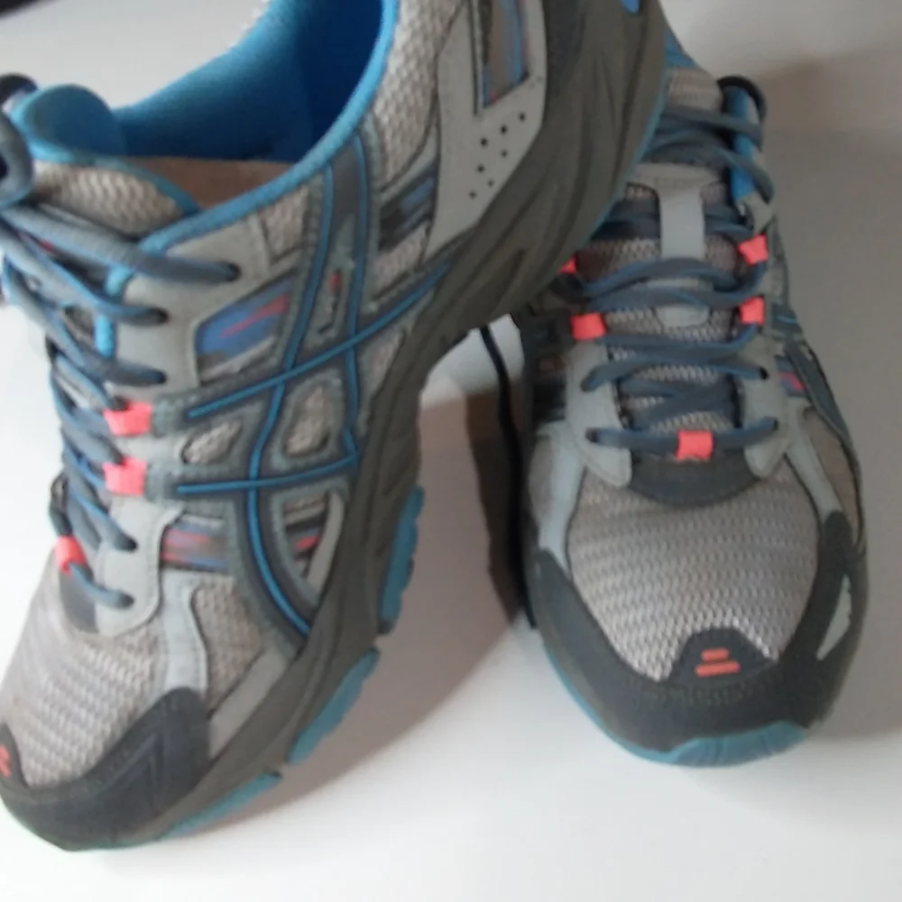 Asics Gel Venture 5 Women’s Size 10 t5n8n Grey~Blue~Orange